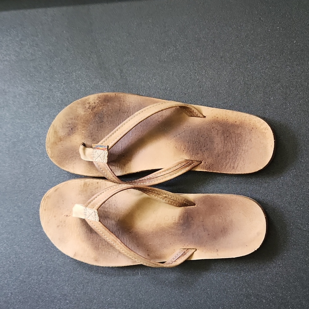 Rainbow Flip Flops